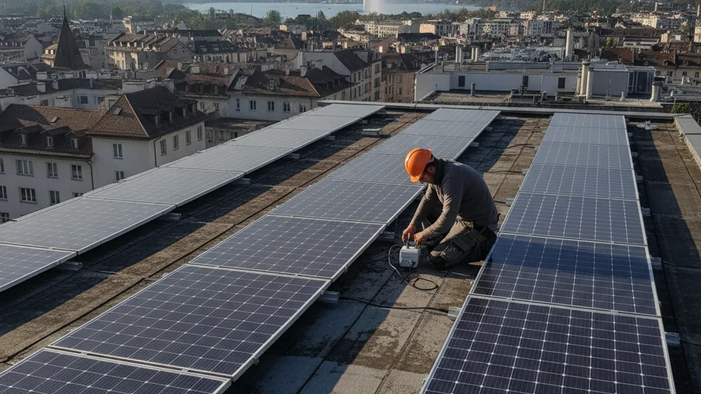 Panneaux solaires à Genève, Suisse romande